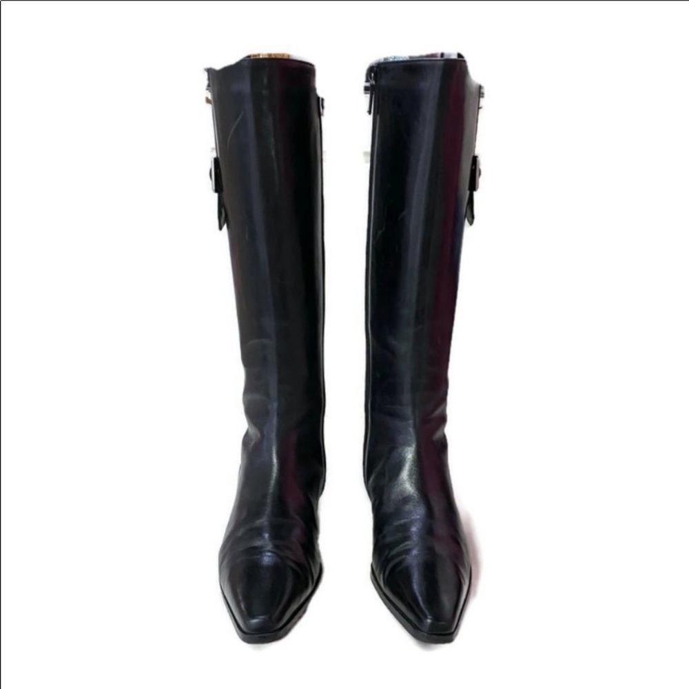 Burberry moto combat boots